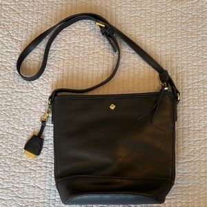 Crown & Ivy Black Crossbody/ Shoulder Bag